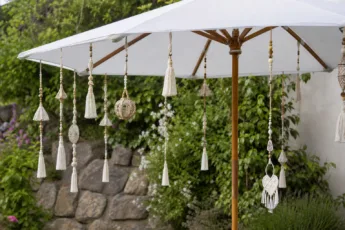 Sonnenschirm-Deko: DIY-Ideen für draußen