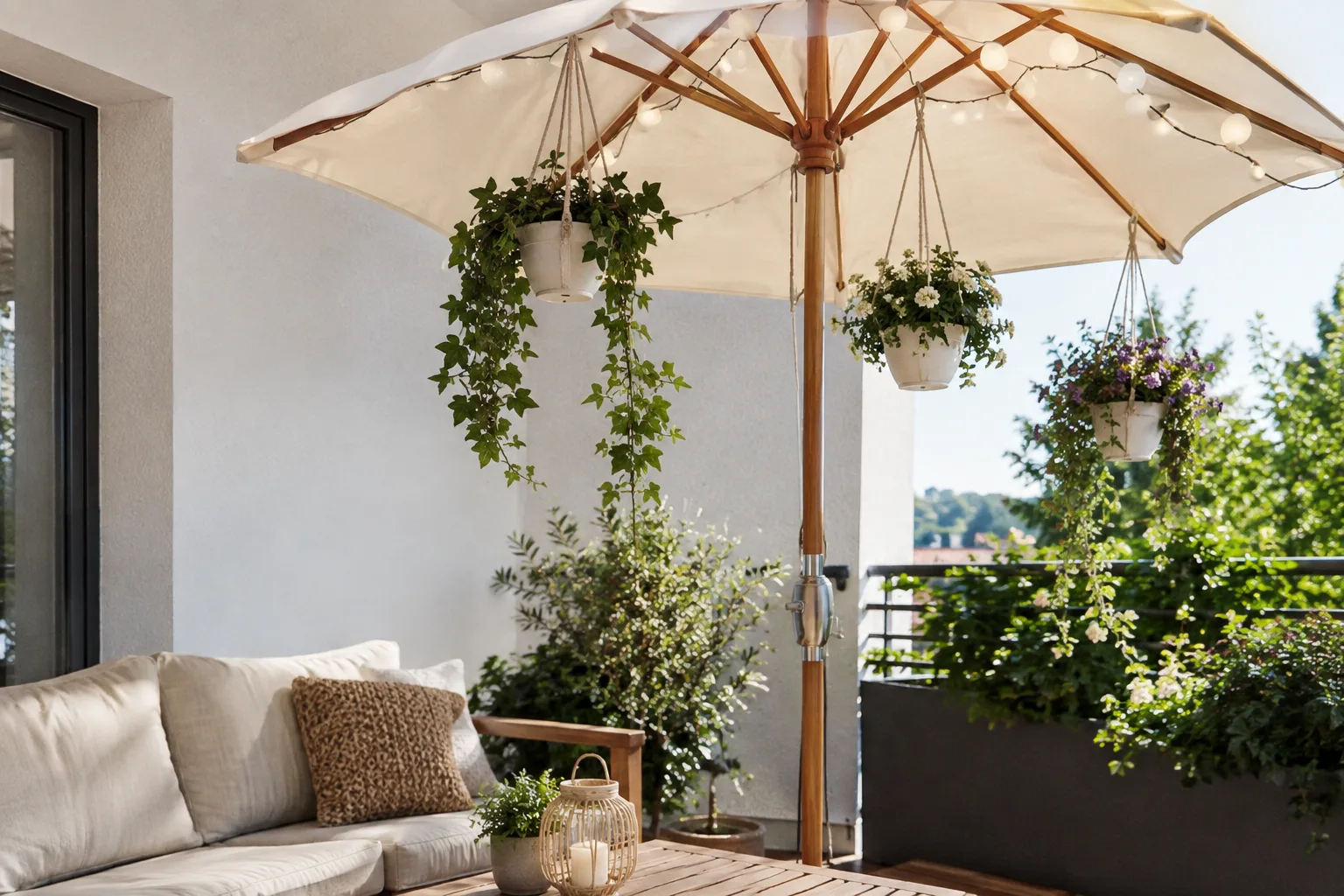 Sonnenschirm-Upcycling: DIY-Ideen fuer nachhaltige Garten- und Balkondekoration